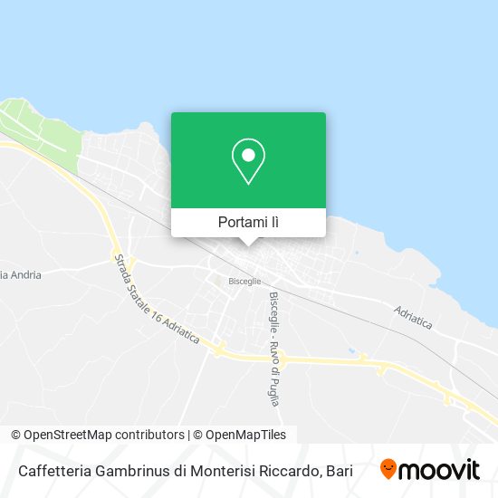 Mappa Caffetteria Gambrinus di Monterisi Riccardo