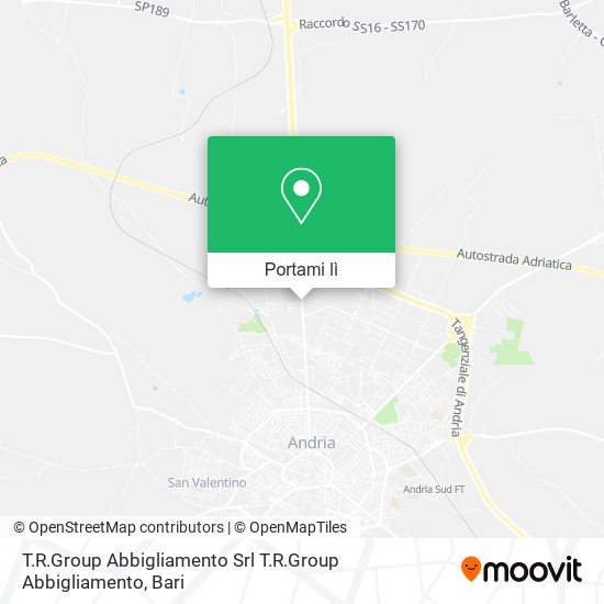 Mappa T.R.Group Abbigliamento Srl T.R.Group Abbigliamento