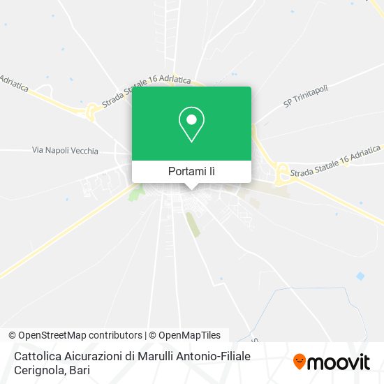 Mappa Cattolica Aicurazioni di Marulli Antonio-Filiale Cerignola