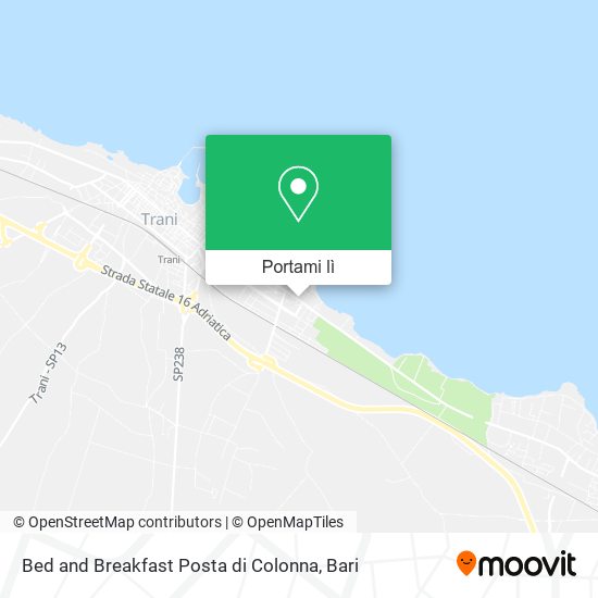 Mappa Bed and Breakfast Posta di Colonna