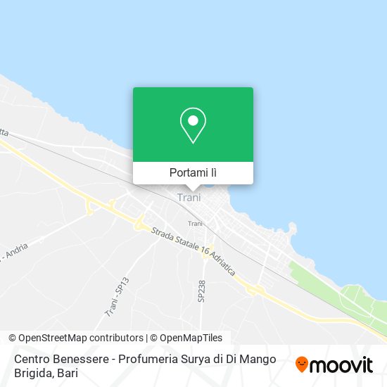 Mappa Centro Benessere - Profumeria Surya di Di Mango Brigida