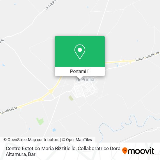 Mappa Centro Estetico Maria Rizzitiello, Collaboratrice Dora Altamura