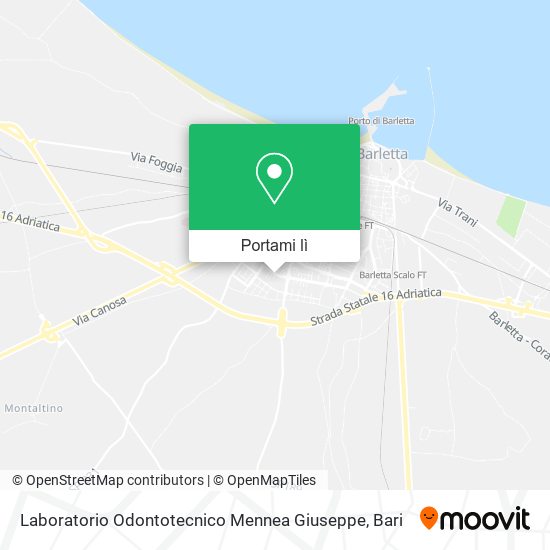 Mappa Laboratorio Odontotecnico Mennea Giuseppe