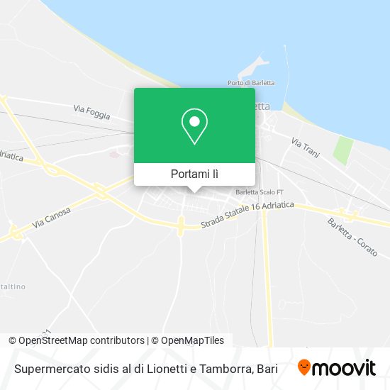 Mappa Supermercato sidis al di Lionetti e Tamborra