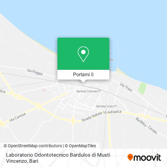 Mappa Laboratorio Odontotecnico Bardulos di Musti Vincenzo