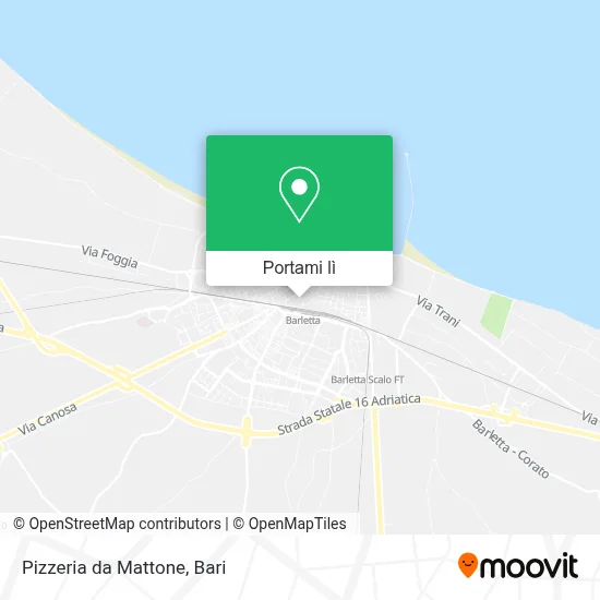 Mappa Pizzeria da Mattone