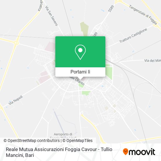 Mappa Reale Mutua Assicurazioni Foggia Cavour - Tullio Mancini