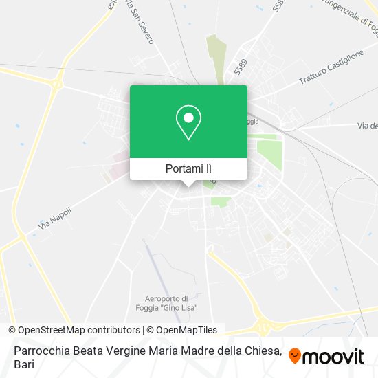 Mappa Parrocchia Beata Vergine Maria Madre della Chiesa