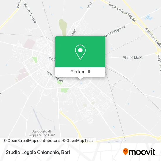 Mappa Studio Legale Chionchio
