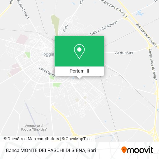 Mappa Banca MONTE DEI PASCHI DI SIENA