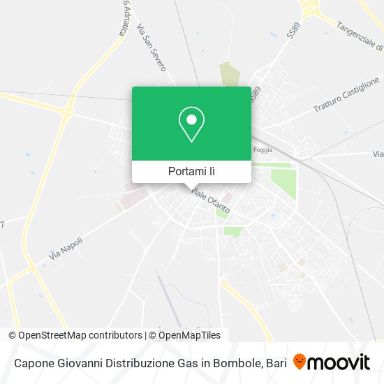 Mappa Capone Giovanni Distribuzione Gas in Bombole