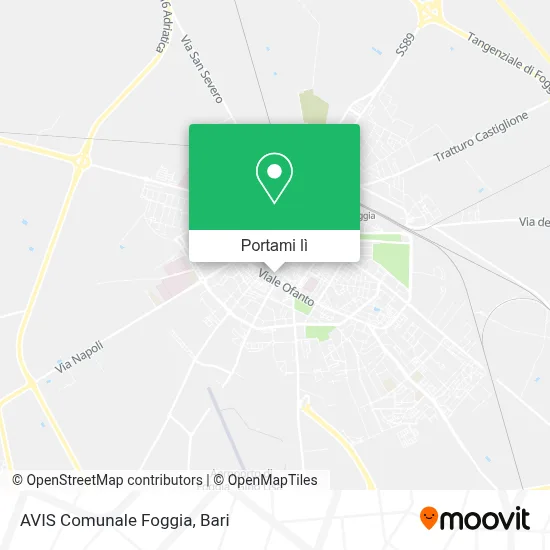 Mappa AVIS Comunale Foggia