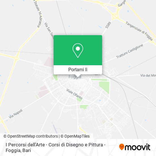 Mappa I Percorsi dell'Arte - Corsi di Disegno e Pittura - Foggia