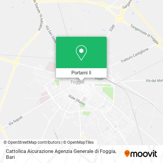 Mappa Cattolica Aicurazione Agenzia Generale di Foggia