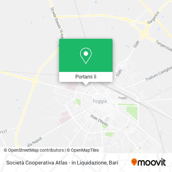 Mappa Società Cooperativa Atlas - in Liquidazione