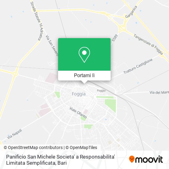 Mappa Panificio San Michele Societa' a Responsabilita' Limitata Semplificata