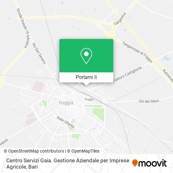Mappa Centro Servizi Gaia. Gestione Aziendale per Imprese Agricole
