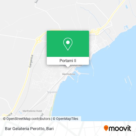 Mappa Bar Gelateria Perotto