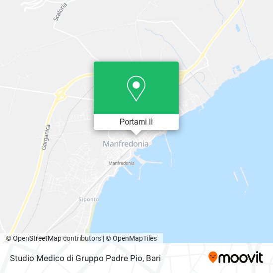 Mappa Studio Medico di Gruppo Padre Pio