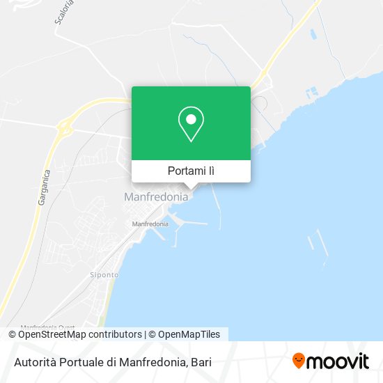 Mappa Autorità Portuale di Manfredonia