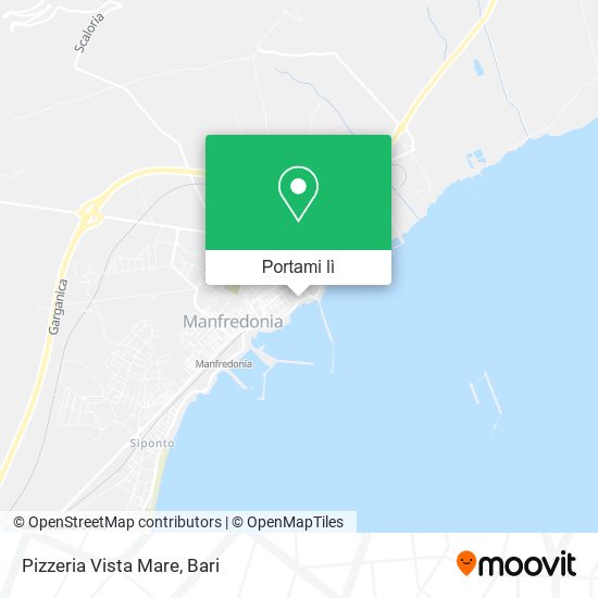 Mappa Pizzeria Vista Mare