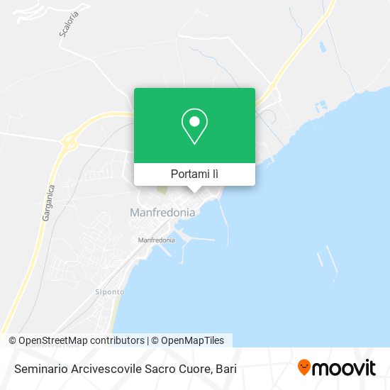Mappa Seminario Arcivescovile Sacro Cuore
