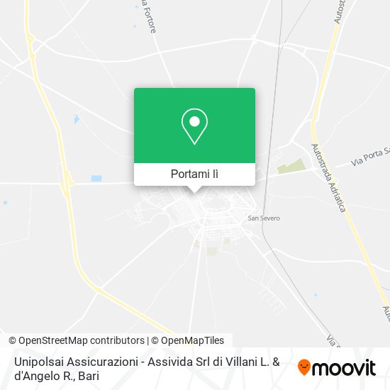Mappa Unipolsai Assicurazioni - Assivida Srl di Villani L. & d'Angelo R.