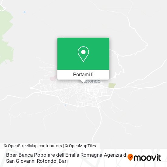 Mappa Bper-Banca Popolare dell'Emilia Romagna-Agenzia di San Giovanni Rotondo