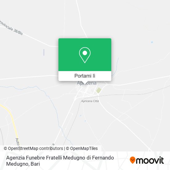 Mappa Agenzia Funebre Fratelli Medugno di Fernando Medugno