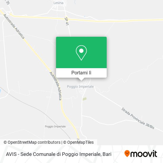 Mappa AVIS - Sede Comunale di Poggio Imperiale