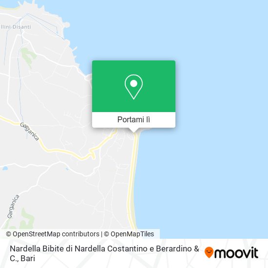 Mappa Nardella Bibite di Nardella Costantino e Berardino & C.