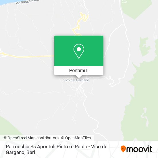 Mappa Parrocchia Ss Apostoli Pietro e Paolo - Vico del Gargano