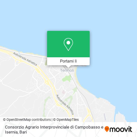 Mappa Consorzio Agrario Interprovinciale di Campobasso e Isernia