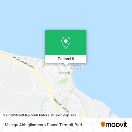 Mappa Masiga Abbigliamento Donna Termoli