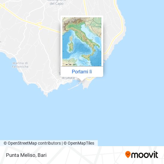 Mappa Punta Meliso