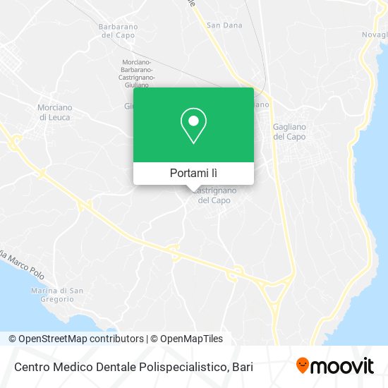 Mappa Centro Medico Dentale Polispecialistico