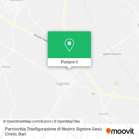 Mappa Parrocchia Trasfigurazione di Nostro Signore Gesù Cristo