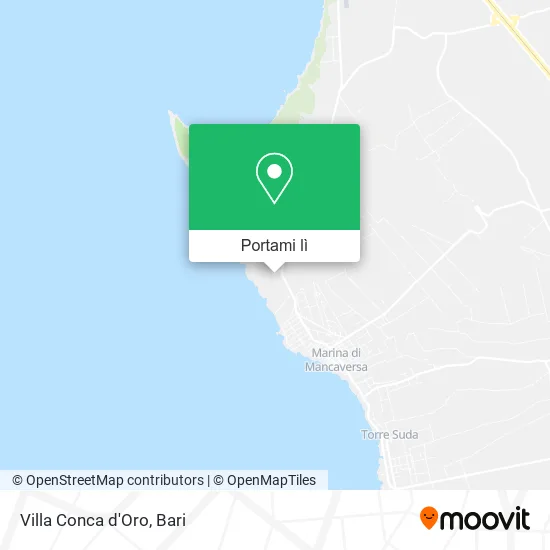 Mappa Villa Conca d'Oro