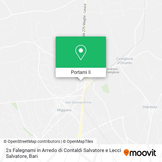 Mappa 2s Falegnami in Arredo di Contaldi Salvatore e Lecci Salvatore