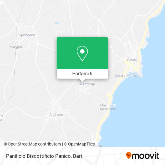 Mappa Panificio Biscottificio Panico