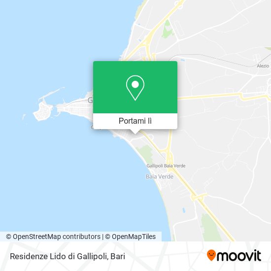 Mappa Residenze Lido di Gallipoli