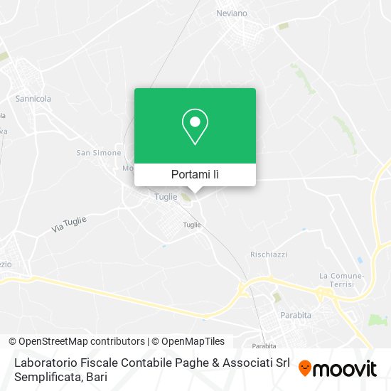 Mappa Laboratorio Fiscale Contabile Paghe & Associati Srl Semplificata