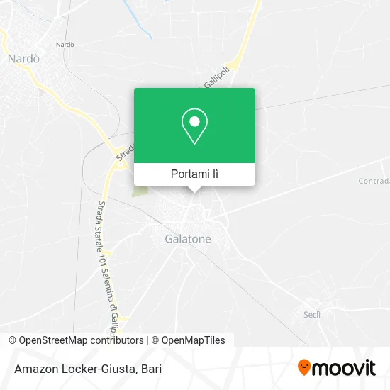 Mappa Amazon Locker-Giusta