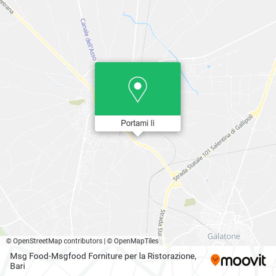 Mappa Msg Food-Msgfood Forniture per la Ristorazione