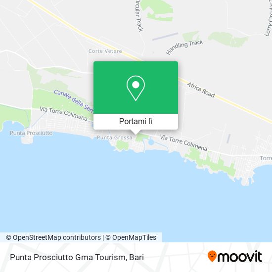 Mappa Punta Prosciutto Gma Tourism