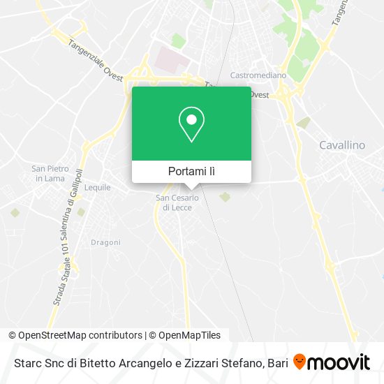 Mappa Starc Snc di Bitetto Arcangelo e Zizzari Stefano