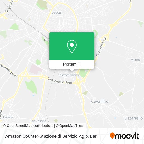 Mappa Amazon Counter-Stazione di Servizio Agip