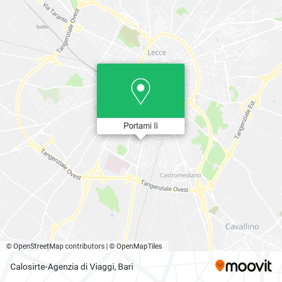 Mappa Calosirte-Agenzia di Viaggi