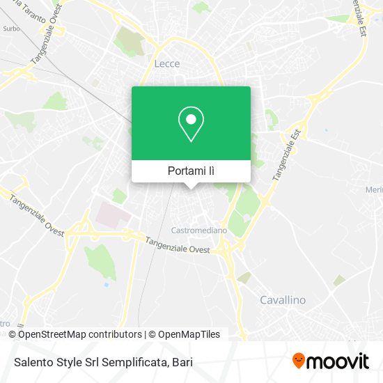 Mappa Salento Style Srl Semplificata