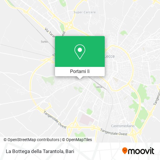 Mappa La Bottega della Tarantola